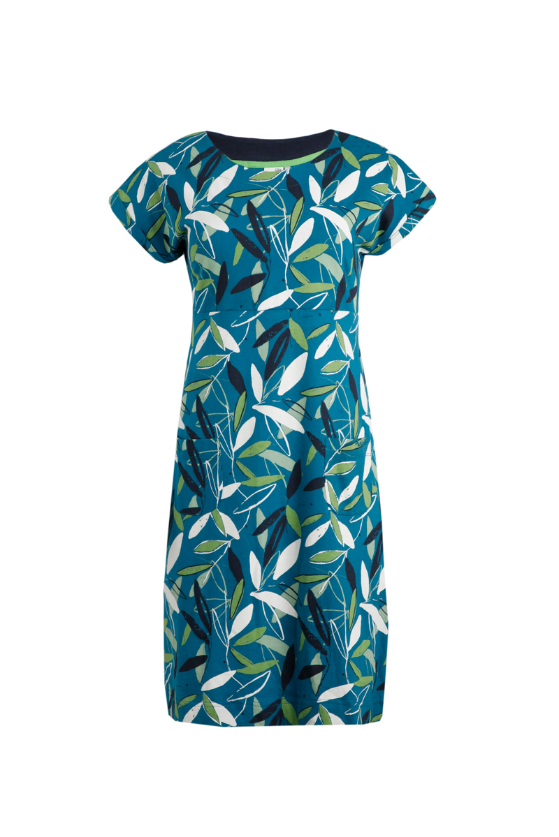 Weird Fish Tallahassee Dress Womens in Deep Sean Blue 